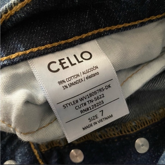 NWT Two Toned Wide Leg Parted Ankle Jeans - Picture 12 of 15